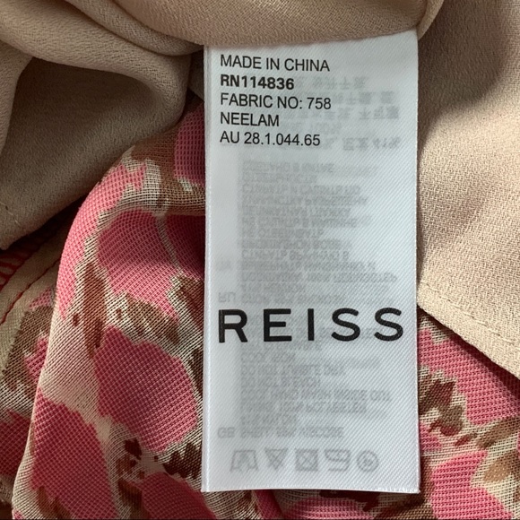 Reiss Neelam Burn-Out Detail Midi Flared Skirt - Picture 12 of 14